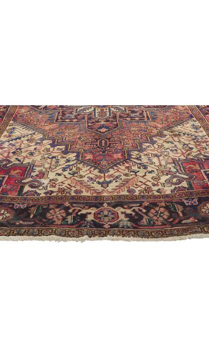6 x 9 Vintage Persian Heriz Rug 75557