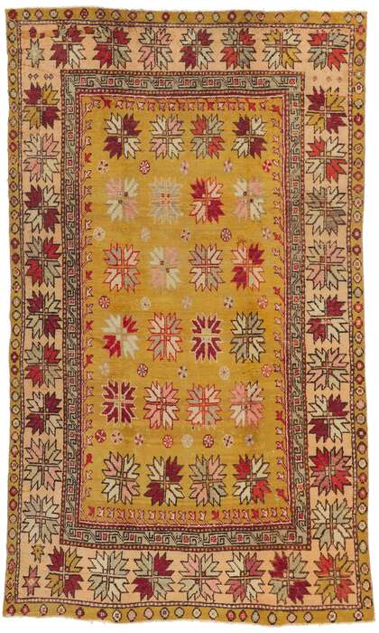 6 x 9 Vintage Turkish Oushak Rug 51668