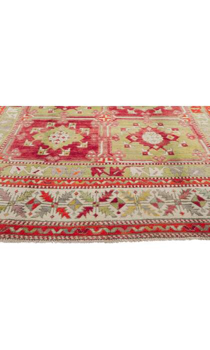 6 x 9 Vintage Turkish Colorful Oushak Rug 51780