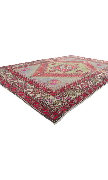 6 x 9 Vintage Turkish Colorful Oushak Rug 51786