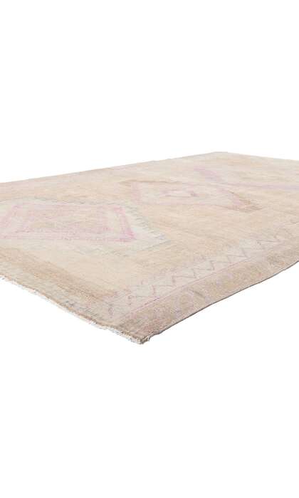 7 x 10 Vintage Muted Oushak Rug 53869