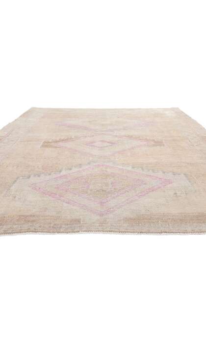 7 x 10 Vintage Muted Oushak Rug 53869