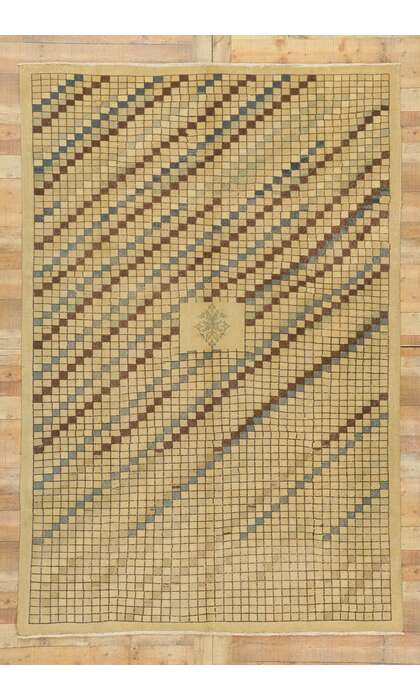 7 x 10 Vintage Turkish Sivas Rug 52139