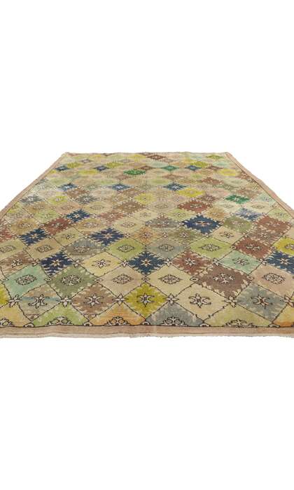 7 x 10 Vintage Turkish Sivas Rug 52138