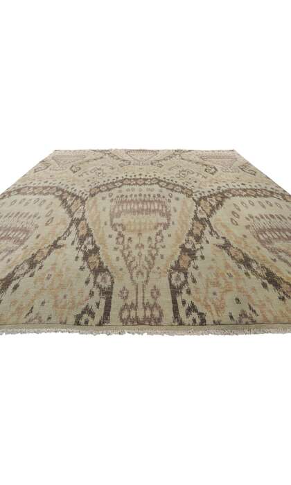 8 x 10 Earth-Tone Ikat Rug 30046