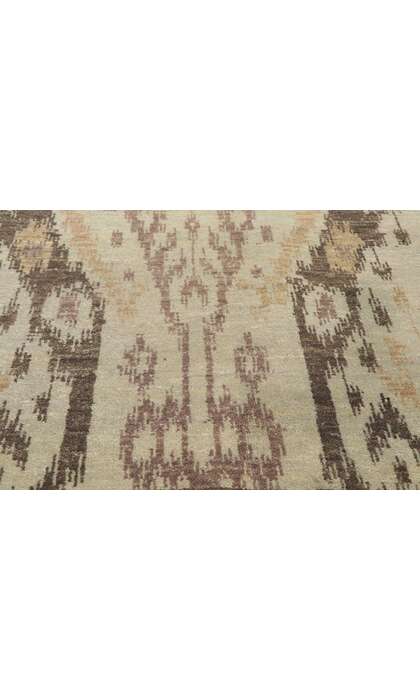 8 x 10 Earth-Tone Ikat Rug 30046