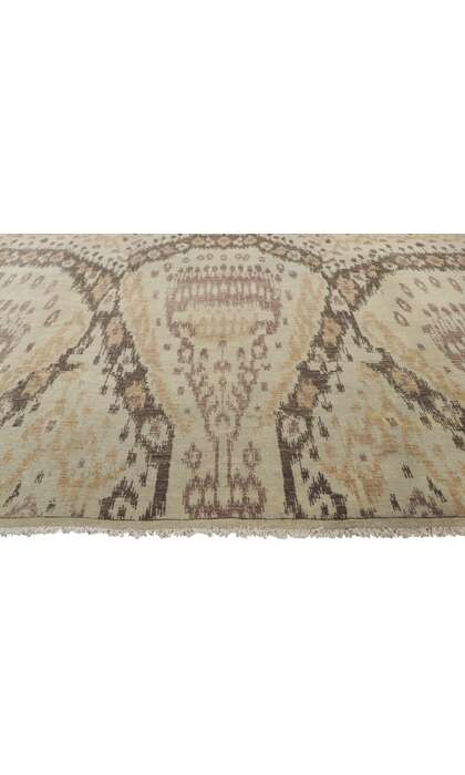 8 x 10 Earth-Tone Ikat Rug 30046
