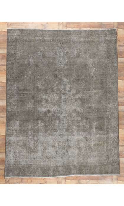 9 x 11 Vintage Persian Overdyed Rug 78592