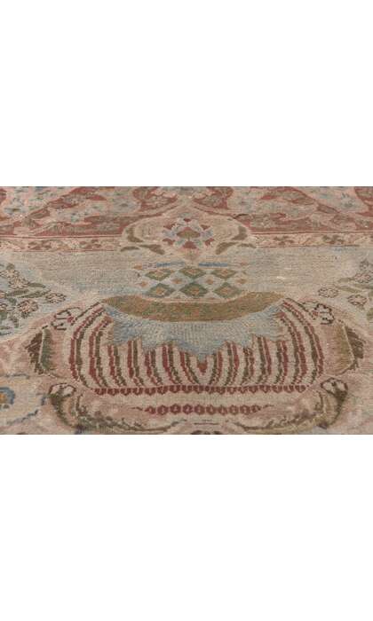 9 x 11 Vintage Persian Kashan Kashmar Rug 78586