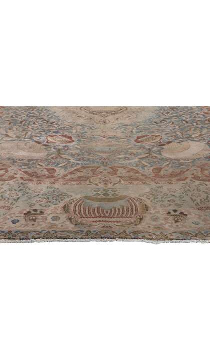 9 x 11 Vintage Persian Kashan Kashmar Rug 78586