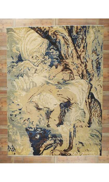 9 x 13 Biophilic Modern Rug 80755