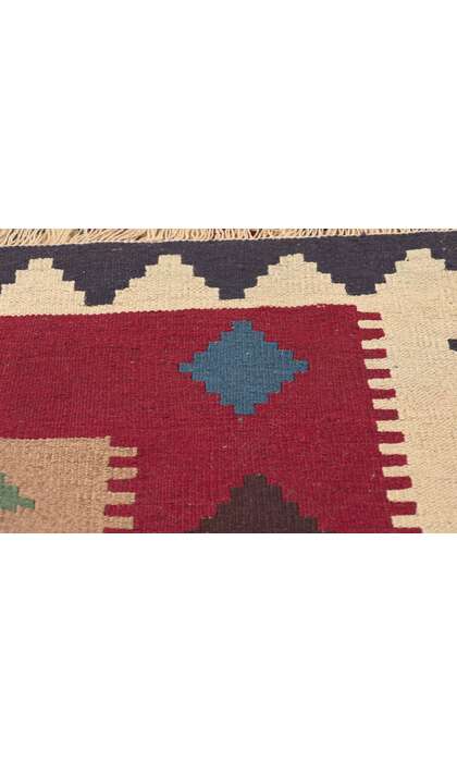 10 x 13 Vintage Persian Shiraz Kilim Rug 78605