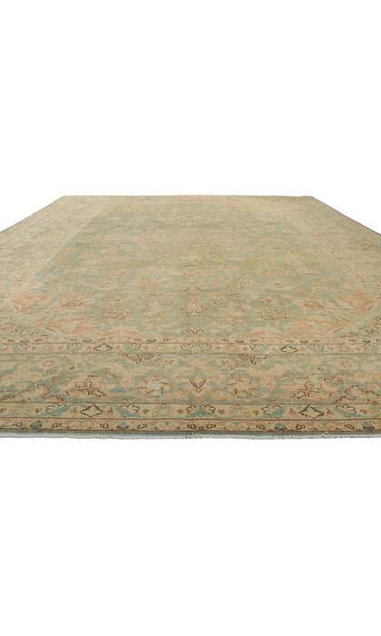 10 x 14 Vintage Persian Kashan Rug 61006