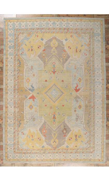 10 x 15 Colorful Oushak Rug 53782