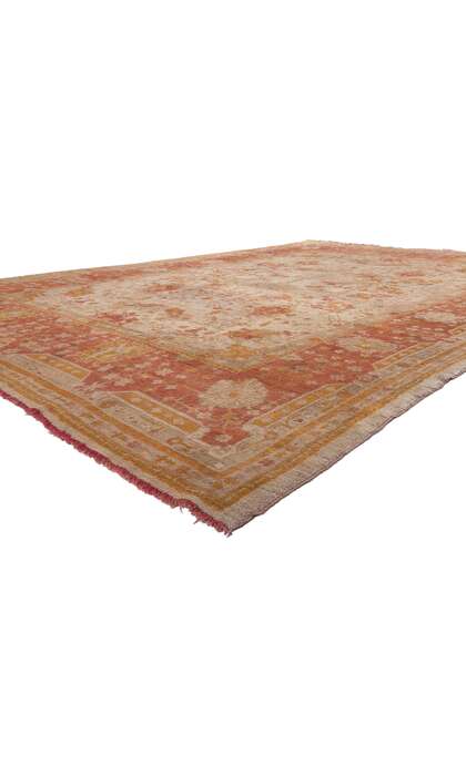 10 x 15 Antique Turkish Oushak Rug 78608