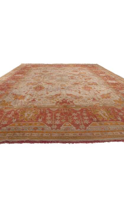 10 x 15 Antique Turkish Oushak Rug 78608