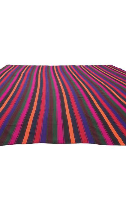 11 x 12 Colorful Turkish Striped Kilim Rug 60741