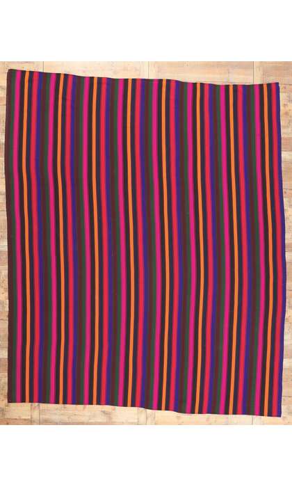 11 x 12 Colorful Turkish Striped Kilim Rug 60741