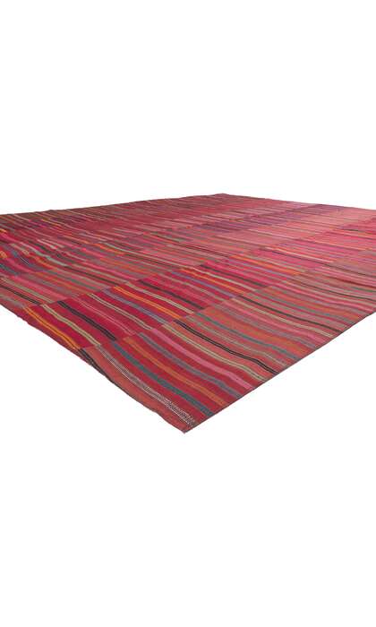 11 x 13 Large Striped Kilim Area Rug 60639