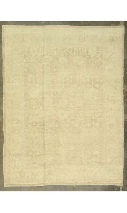 13 x 16 Modern Oushak Rug Neutral Colors 50867