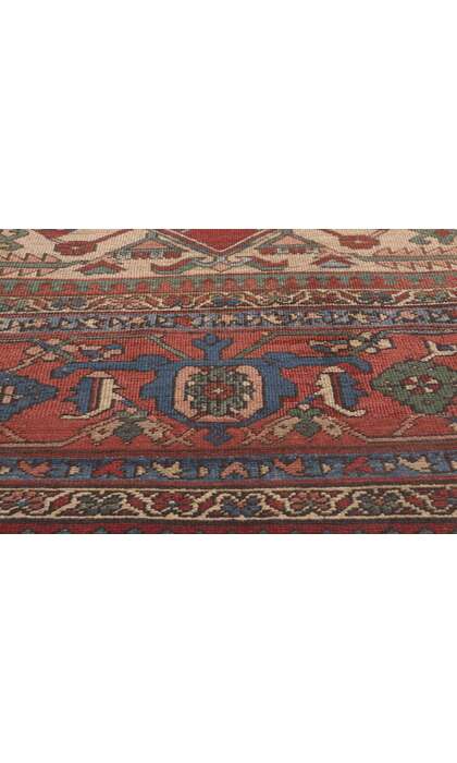 16 x 24 Oversized Antique Persian Serapi Rug 77525