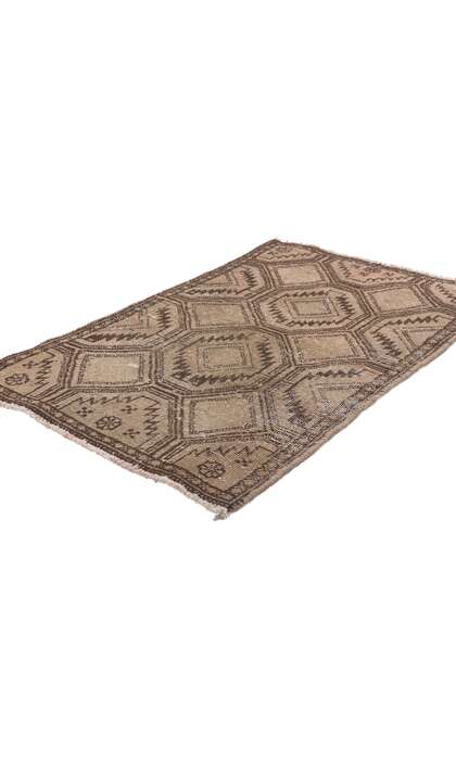 2 x 3 Rustic Antique Persian Tabriz Rug 78582