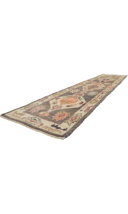 3 x 12 Earth-Tone Oushak Runner 53793