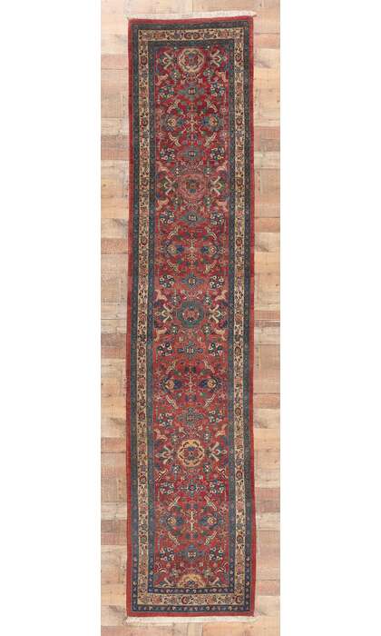 3 x 13 Antique Persian Bijar Runner 78565