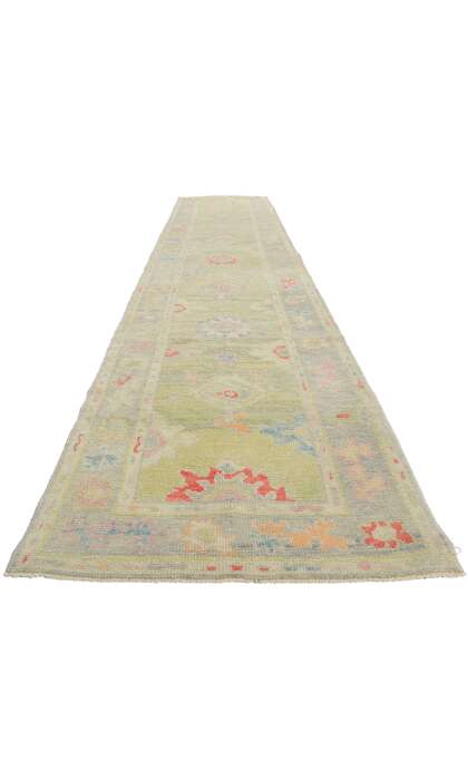 3 x 16 Colorful Oushak Rug Runner 53823