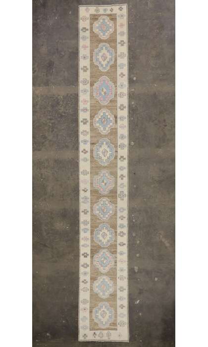 3 x 20 Extra Long Oushak Rug Runner 53590