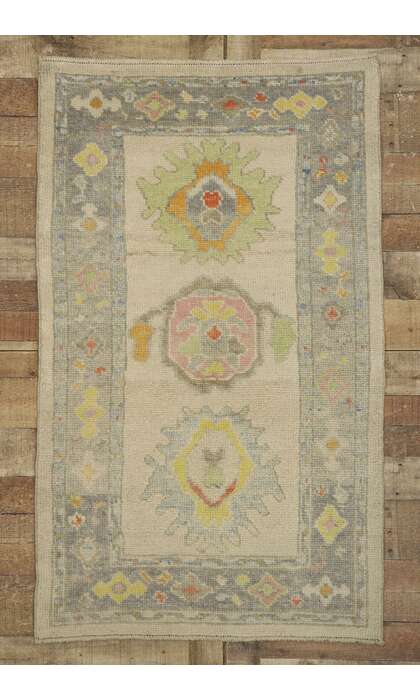 3 x 5 Colorful Oushak Rug 53594