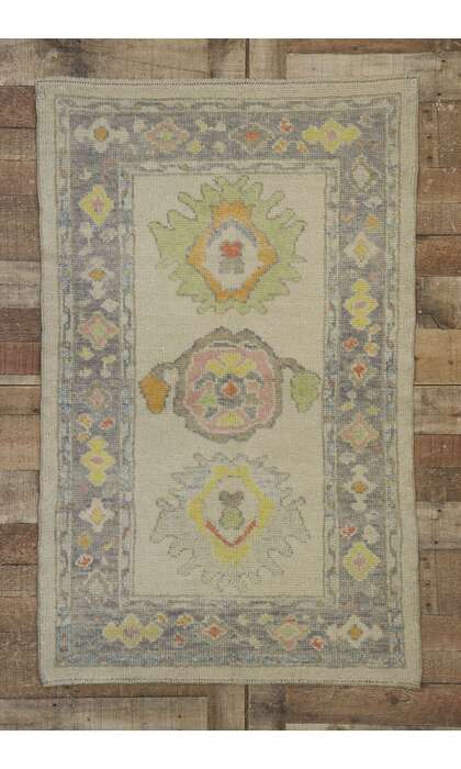 3 x 5 Colorful Oushak Rug 53595