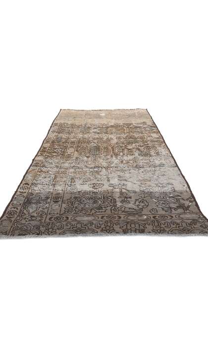 3 x 7 Faded Antique Persian Bakhtiari Rug 78602