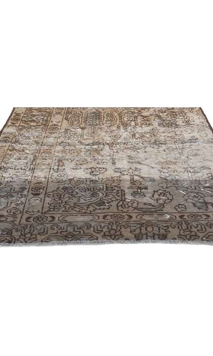 3 x 7 Faded Antique Persian Bakhtiari Rug 78602