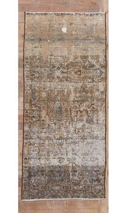 3 x 7 Faded Antique Persian Bakhtiari Rug 78602