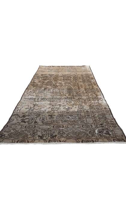 3 x 7 Faded Antique Persian Bakhtiari Rug 78603