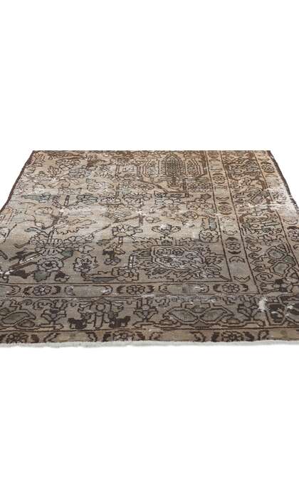 3 x 7 Faded Antique Persian Bakhtiari Rug 78603