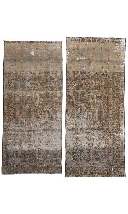 3 x 7 Faded Antique Persian Bakhtiari Rug 78603