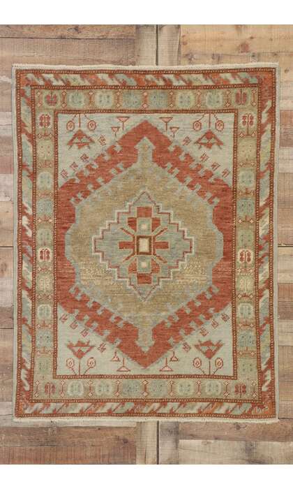 4 x 5 Modern Oushak Rug 53384