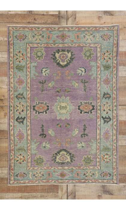 4 x 6 Colorful Oushak Rug 53380