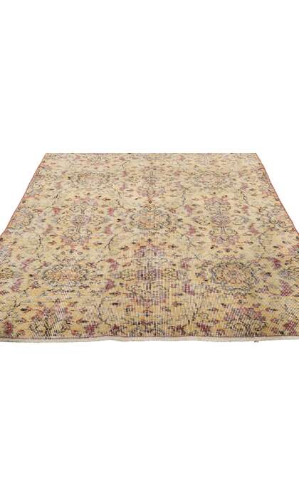 4 x 7 Vintage Turkish Sivas Rug 52590
