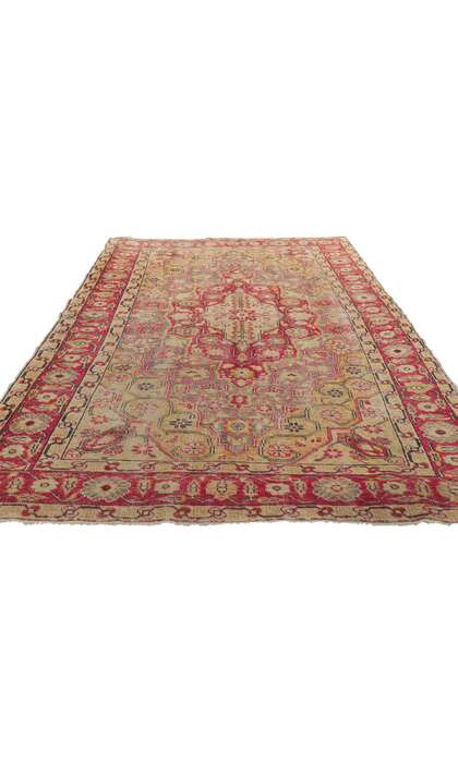 4 x 7 Vintage Turkish Sivas Rug 73906