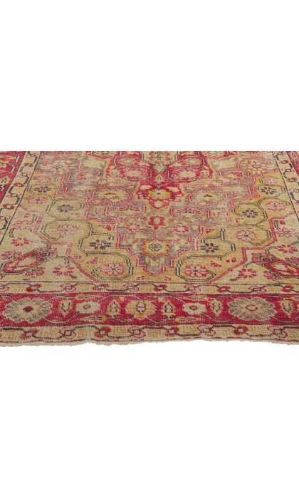 4 x 7 Vintage Turkish Sivas Rug 73906