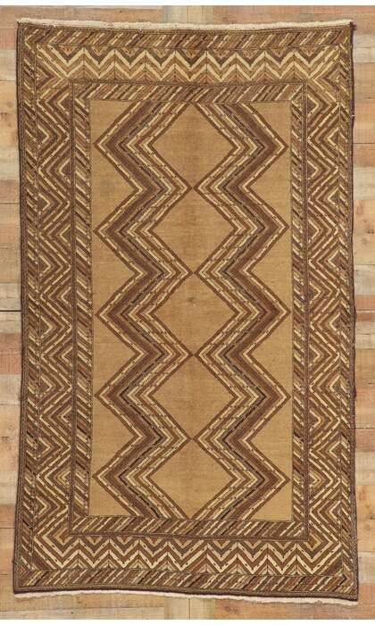 4 x 8 Vintage Persian Semnan Rug 75143