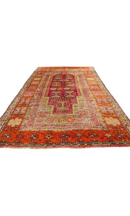 4 x 9 Vintage Turkish Oushak Rug 52442