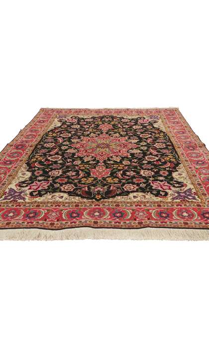 5 x 6 Vintage Persian Tabriz Rug 74837