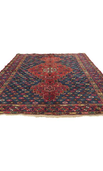 5 x 7 Antique Persian Bakhtiari Rug 73281