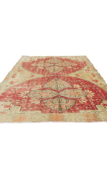 5 x 7 Vintage Turkish Oushak Rug 53150