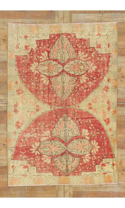 5 x 7 Vintage Turkish Oushak Rug 53150