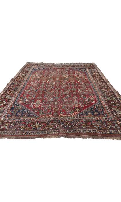 5 x 7 Antique Persian Shiraz Rug 78566